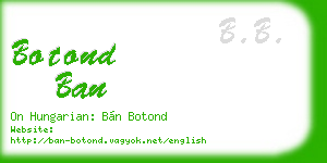 botond ban business card